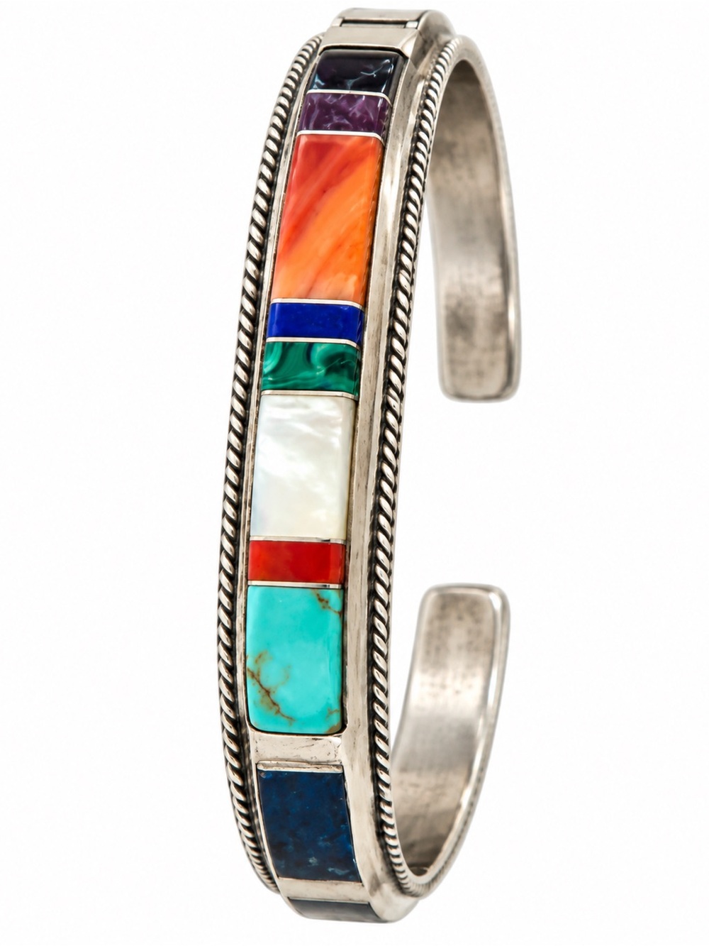 Fantastic piece of Art by Francis Yazzie. Navajo Turquoise,Spiny,coral,lapis
